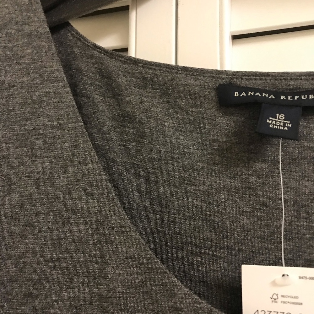 Banana Republic Charcoal Gray Dress